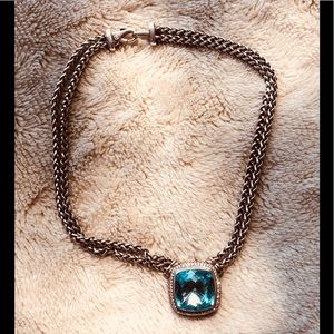 David Yurman Blue Topaz Necklace